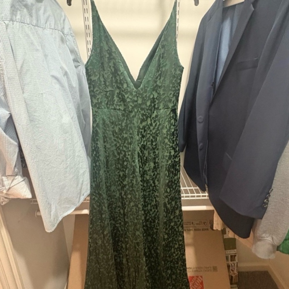 Jenny Yoo Forest Green Maxi Dress